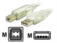 10 ft transparent usb 2.0 cable - a to b