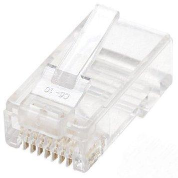 100 piece cat6 rj45 modular plugs