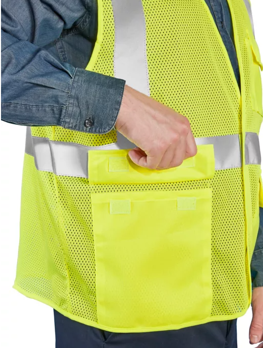 Custom Logo Class 2 Standard Hi-Vis Safety Vest with Pockets