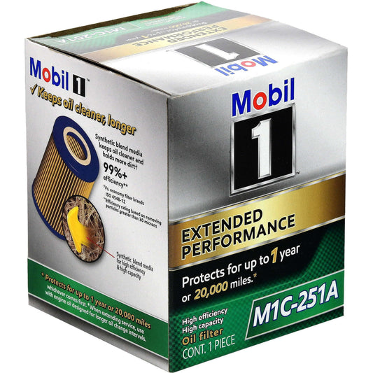 (6 pack case) Mobil 1 extended performance oil filter, m1c-251a, 1 count