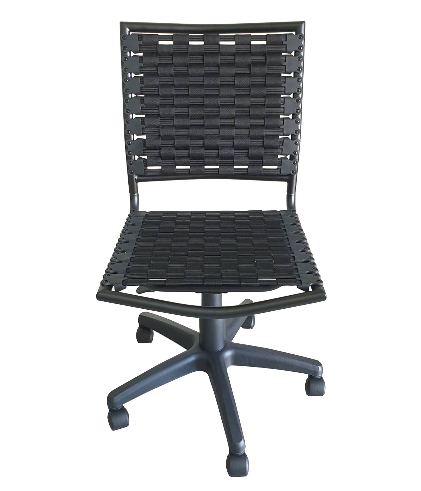 Bungee Task Office Chair Armless With Black Coating