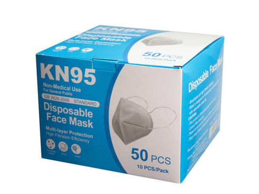 Case of 5 - 10 Pack KN95 Protective Face Masks