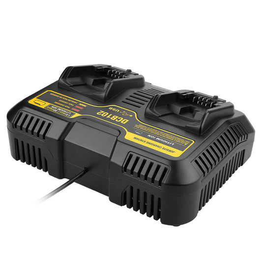 10.8V-20V Dual Port Li-ion Charger for Dewalt DCB102 DCB112